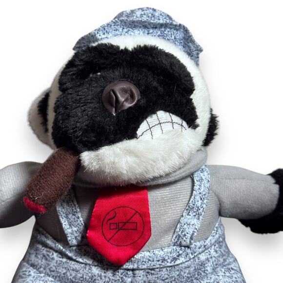 RARE - NO SMOKING TIE w/ CIGAR IN MOUTH 9.5” Hugfun Hug Fun Gorilla Plush - Picture 2 of 5